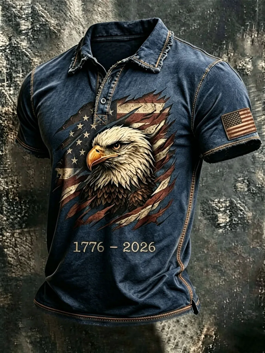 Men'S 250Th Anniversary Printed Casual T-Shirt