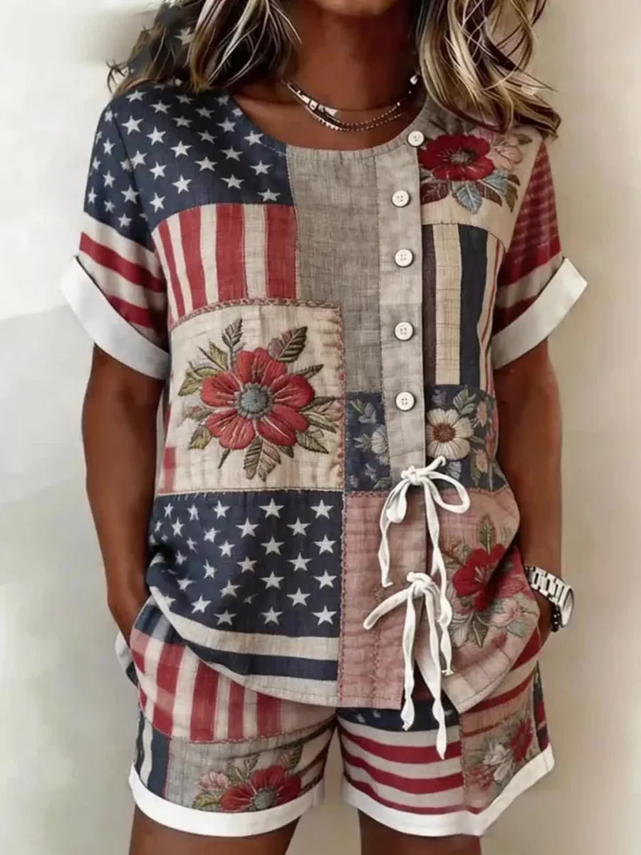Women's Casual American 250th Anniversary Collection Two-Set