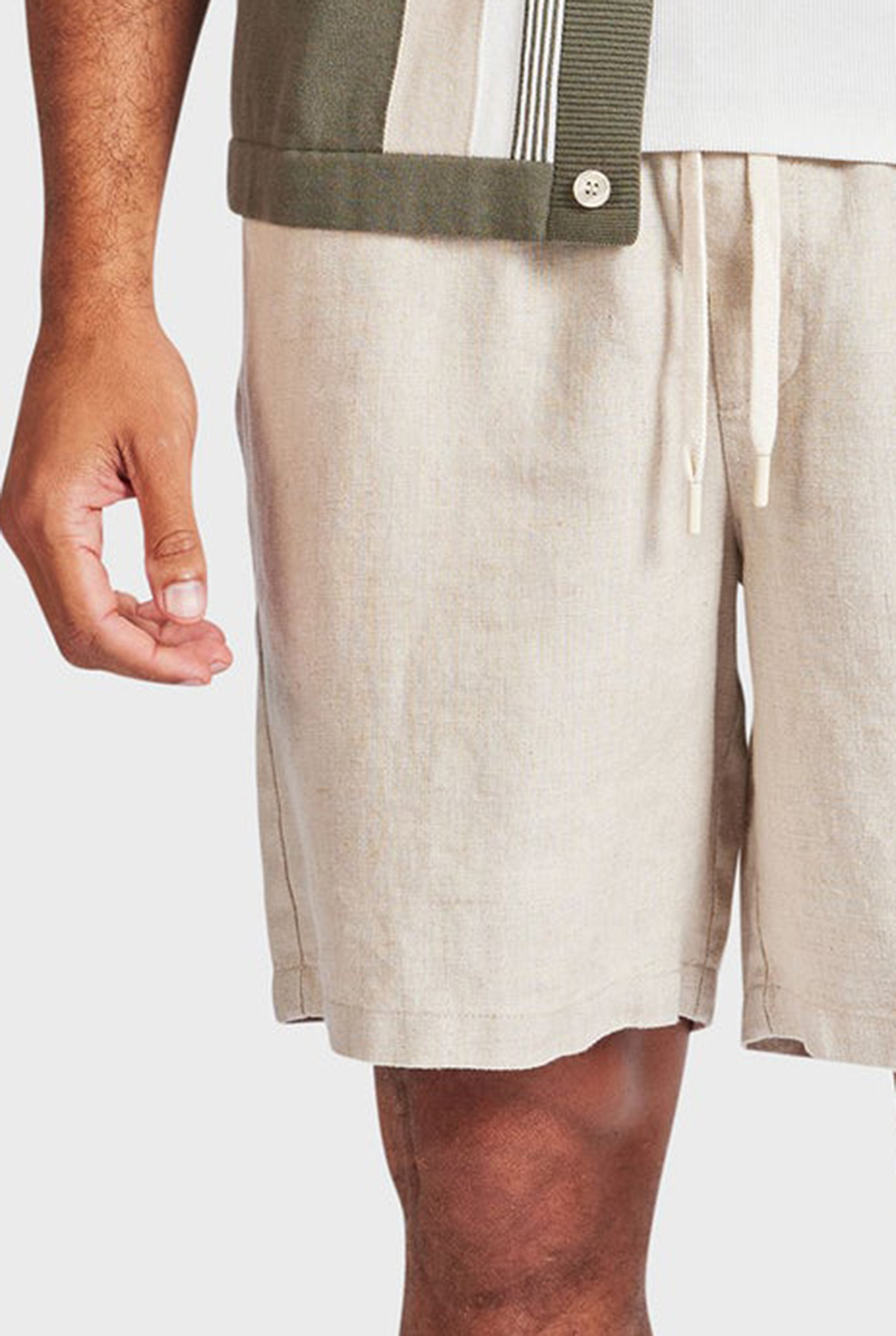 Jeff Linen Short-Oatmeal