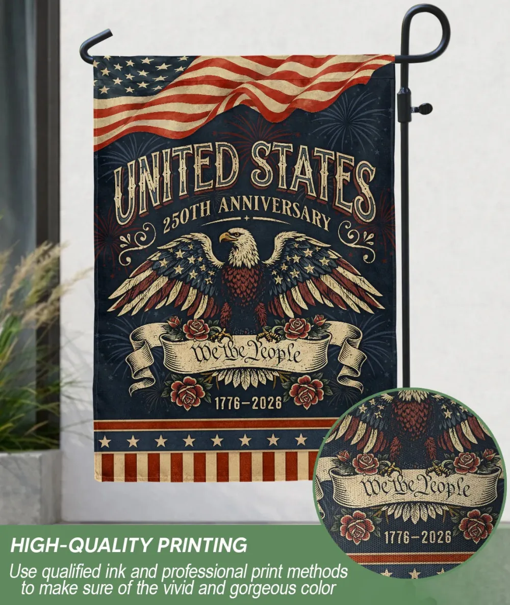United States 250Th Anniversary 1776–2026 House Flag – We The People