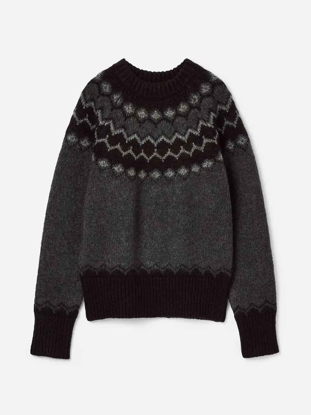 Charcoal Grey Pattern Jumper