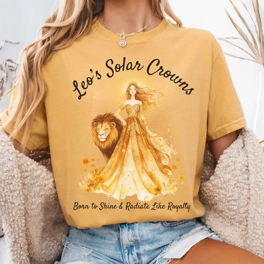 Leo's Solar Crowns Zodiac Shirt