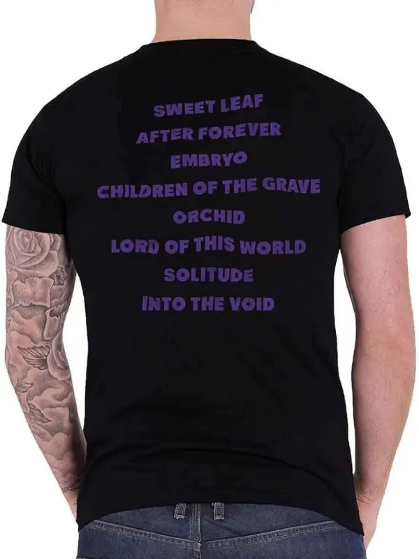 Men's Black Sabbath Printed Round Neck T-Shirt