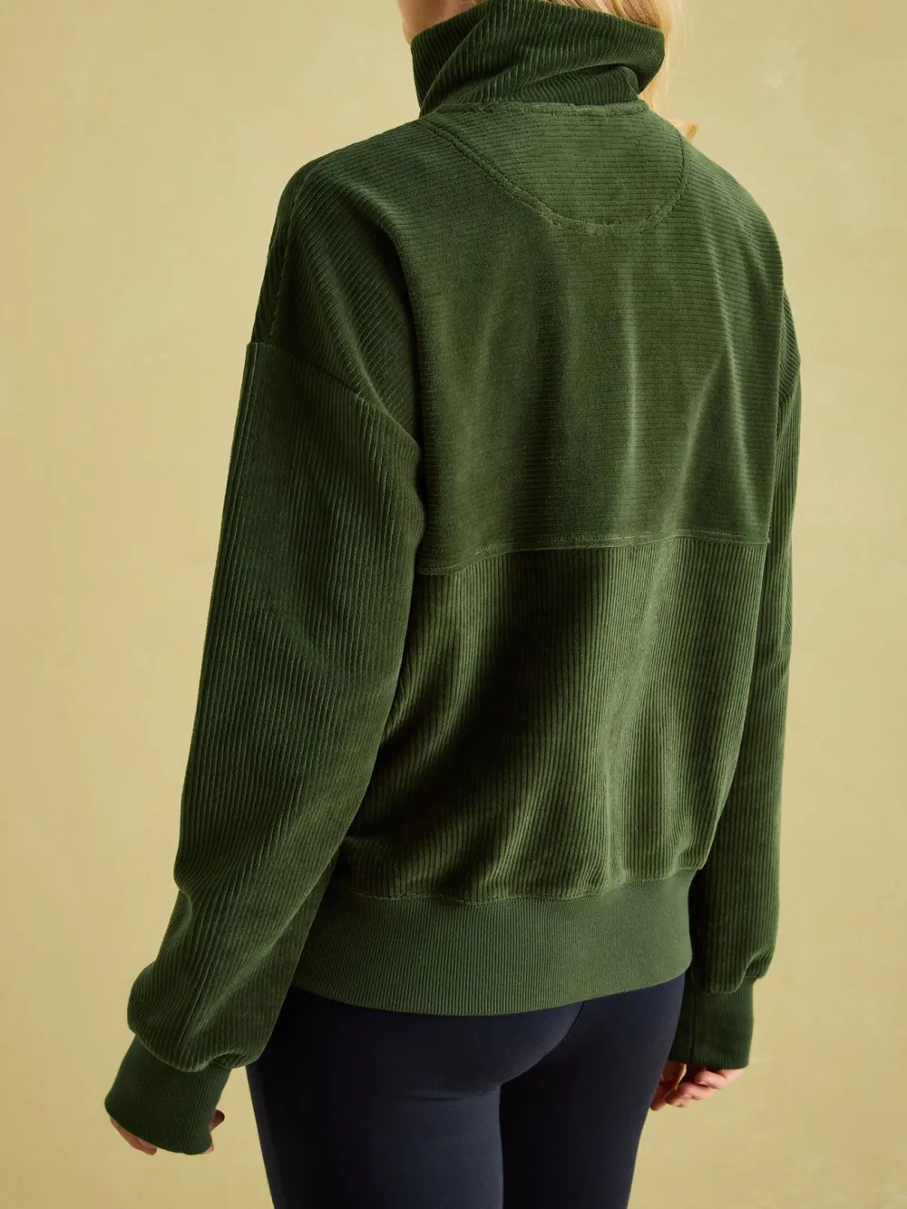 Green Corduroy Sweatshirt