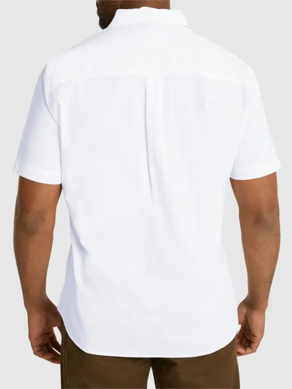 Men's Simple Solid Short Sleeve Shirts