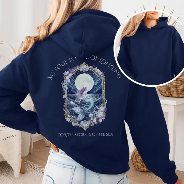 My Soul Is Full of Longing Poetry Hoodie
