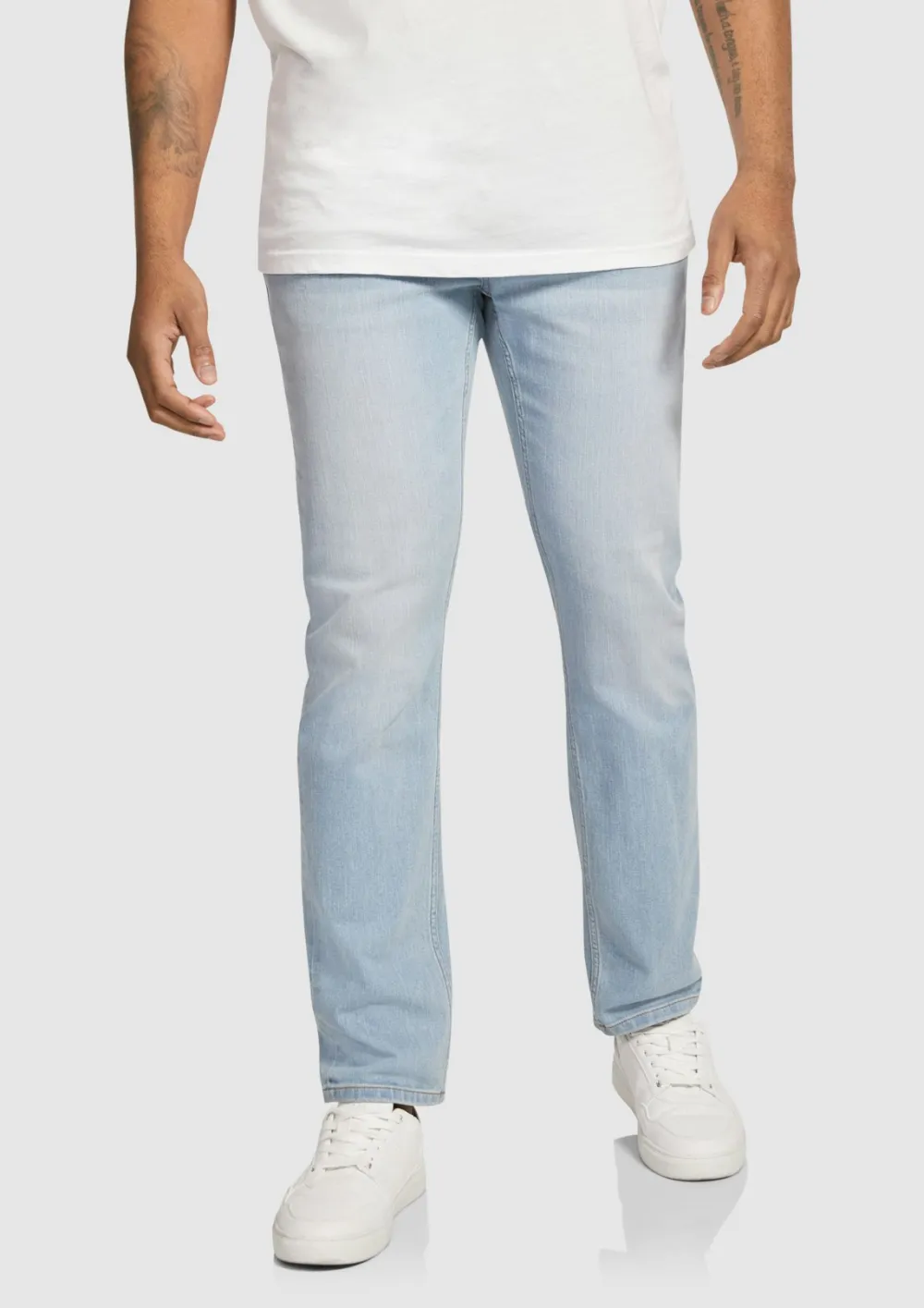 Dark Wash Tapered Jeans