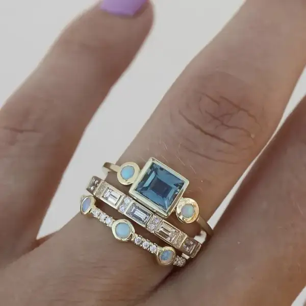 Braided Band Ring Set