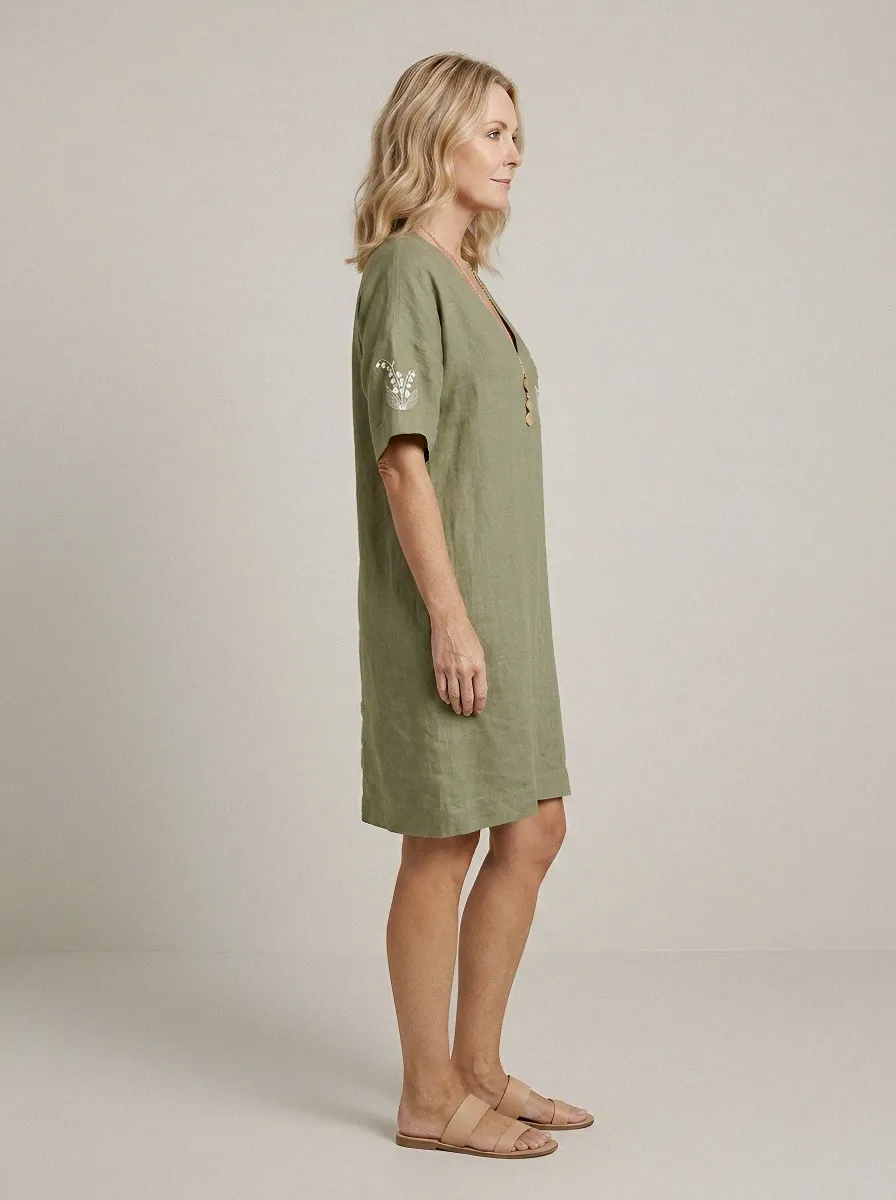 Women's Summer Vacation Lily of the Valley Printed Dress