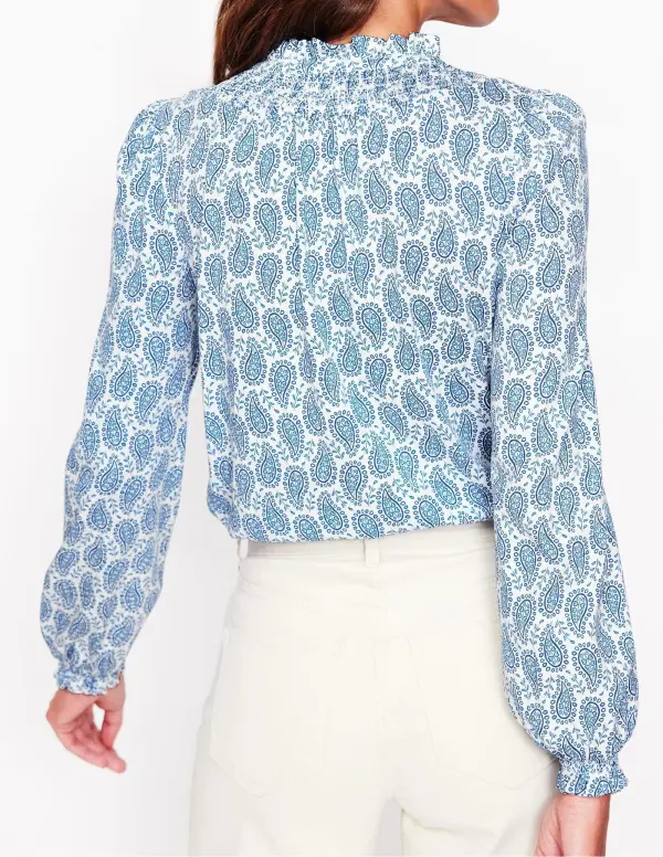Fay Smocked Jersey Shirt