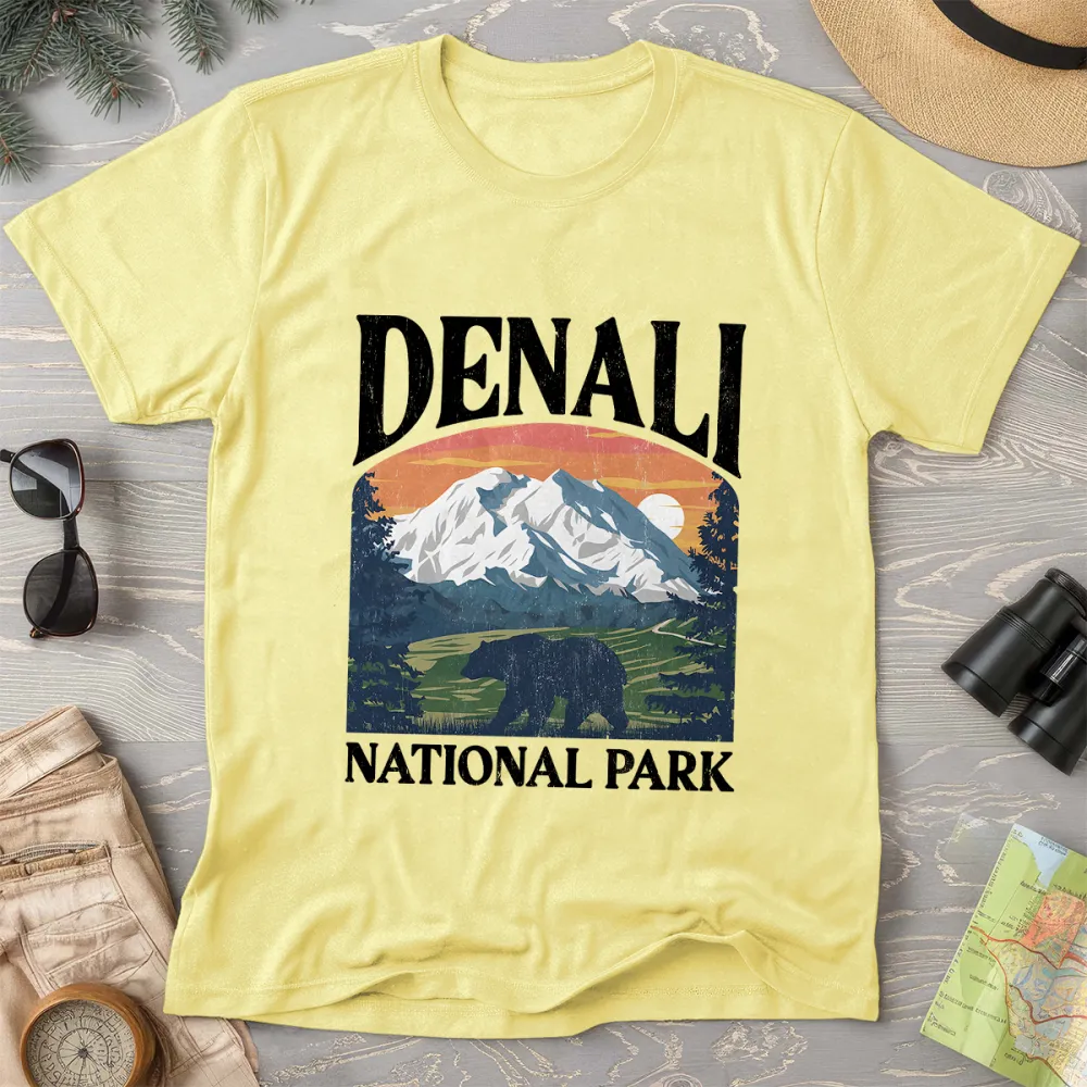 Comfortable Color Letter T-Shirts
