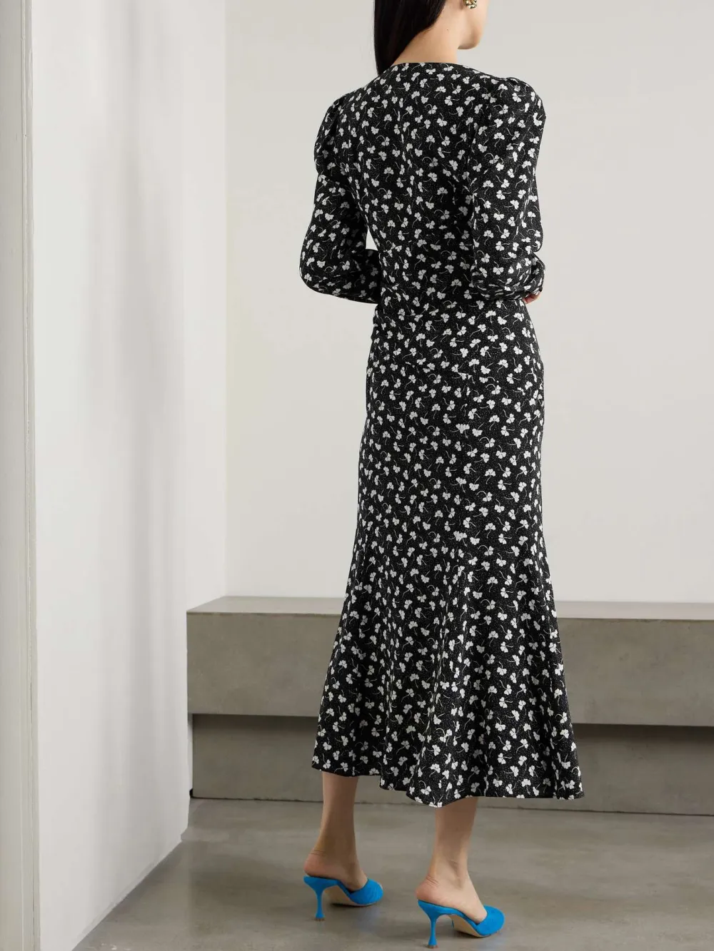 Surplice Long Sleeve Dress