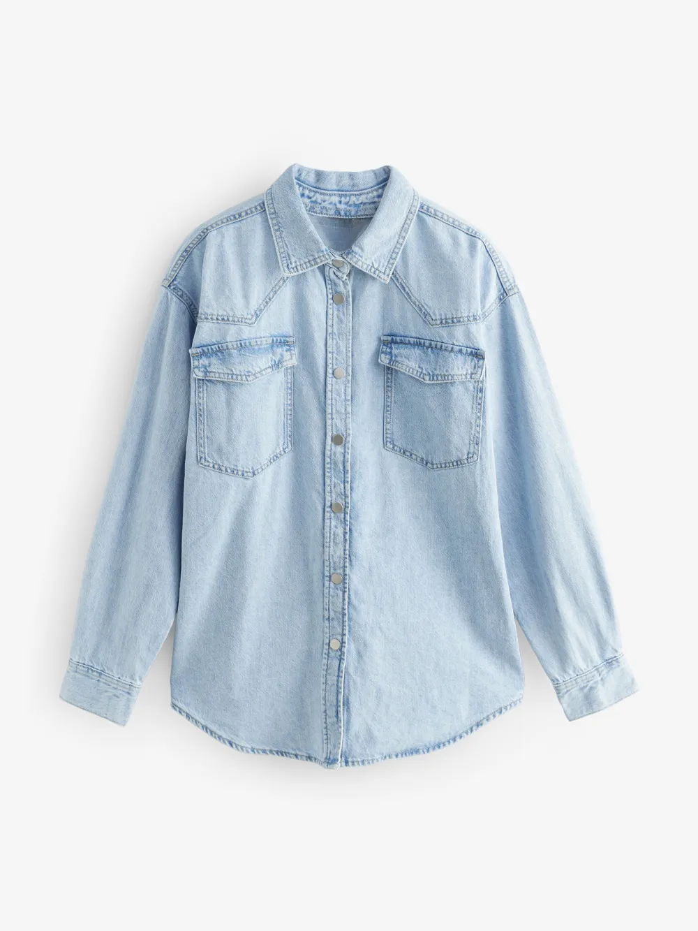 Loose Denim Casual Outing Office Shirt