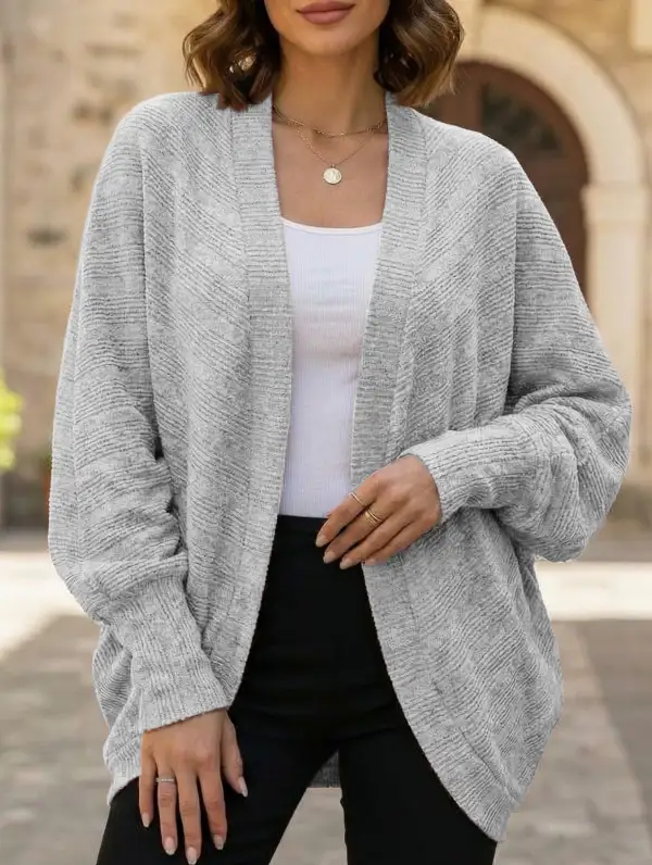 Mid Length Knitted Cardigan