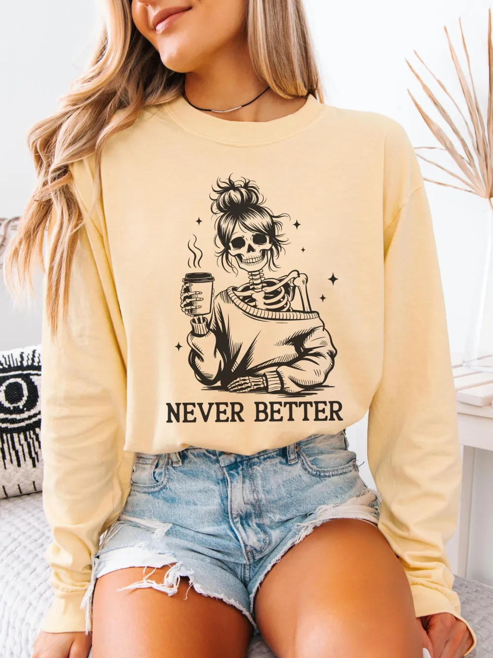 Skeleton Girl Print T-Shirt