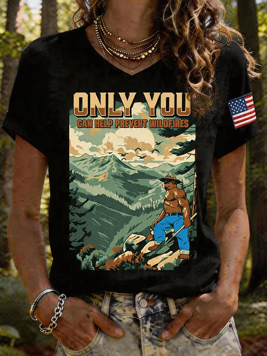 Only You Can Stop It -Save America's Forests T-Shirt