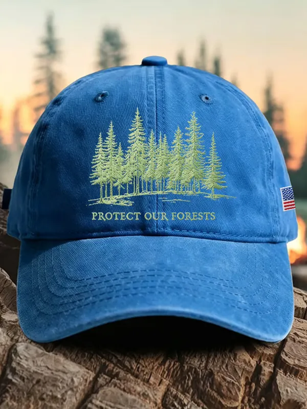 Unisex Protect Our Forests Printed Hat