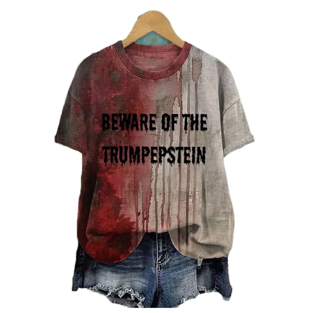 2025 Halloween Bloody Beware Of The Trumpepstein T-Shirt