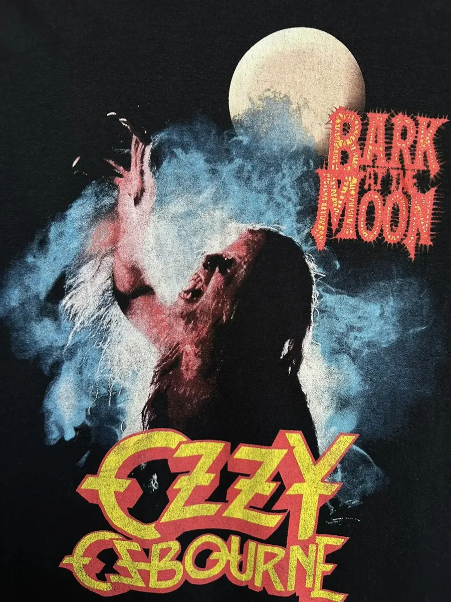 Ozzy Osbourne Bark Moon Pattern T-Shirt