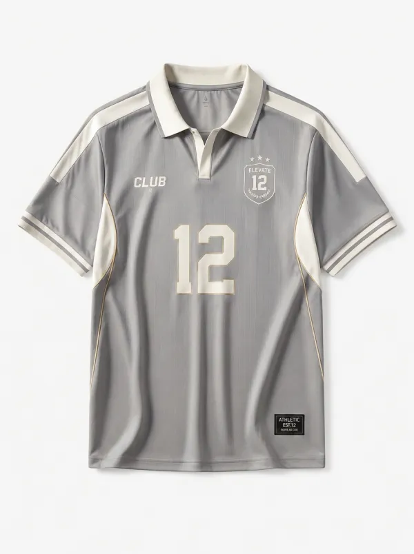 Unisex Club 12 Elevate Number Printed Polo Shirt