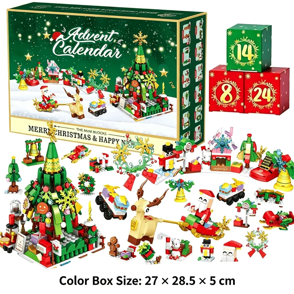 Christmas Advent Calendar Building Blocks | 24 Days Countdown Blind Box