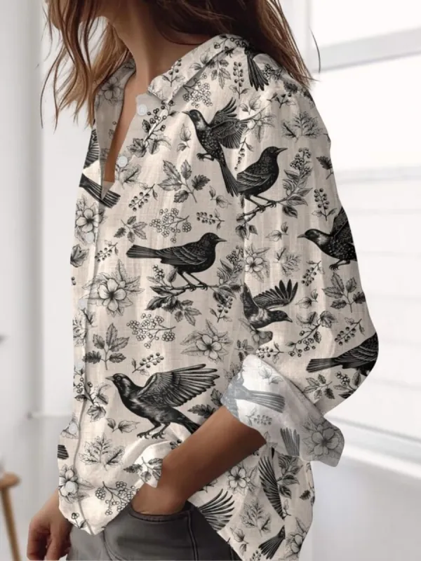 Classic Bird Floral Shirt