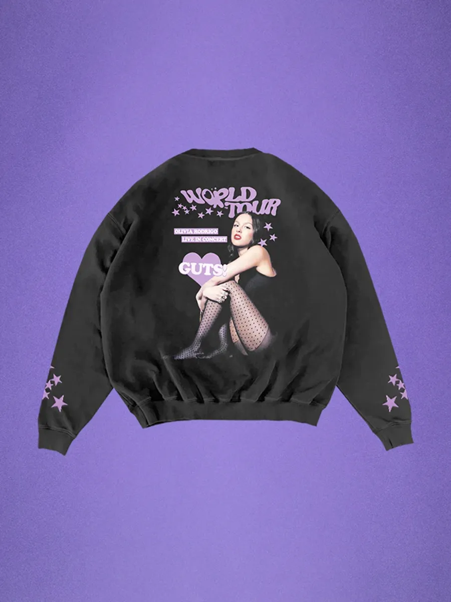 GUTS World Tour Crewneck Pullover In Black