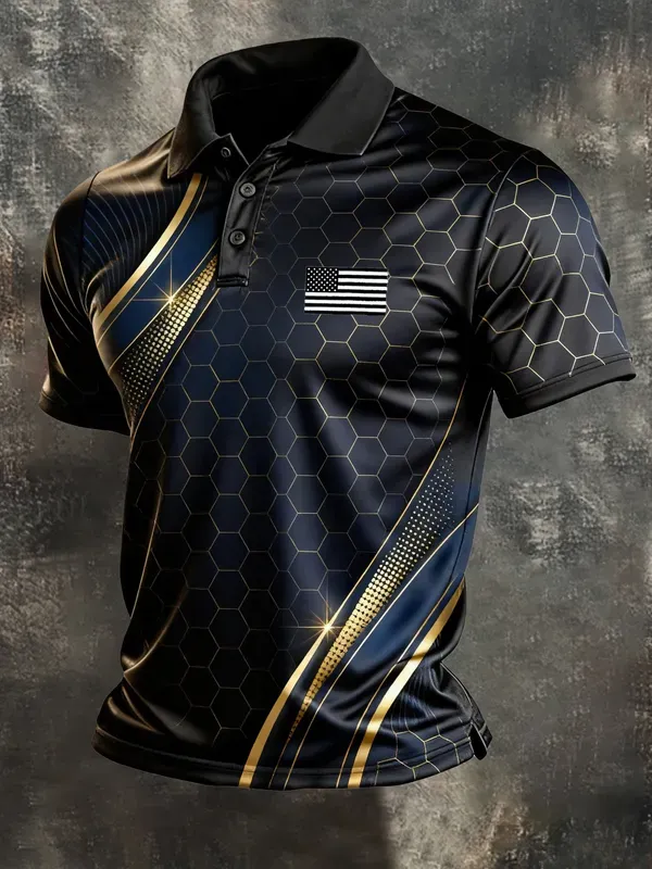 Men's America Anniversary Short-Sleeve Polo Shirt