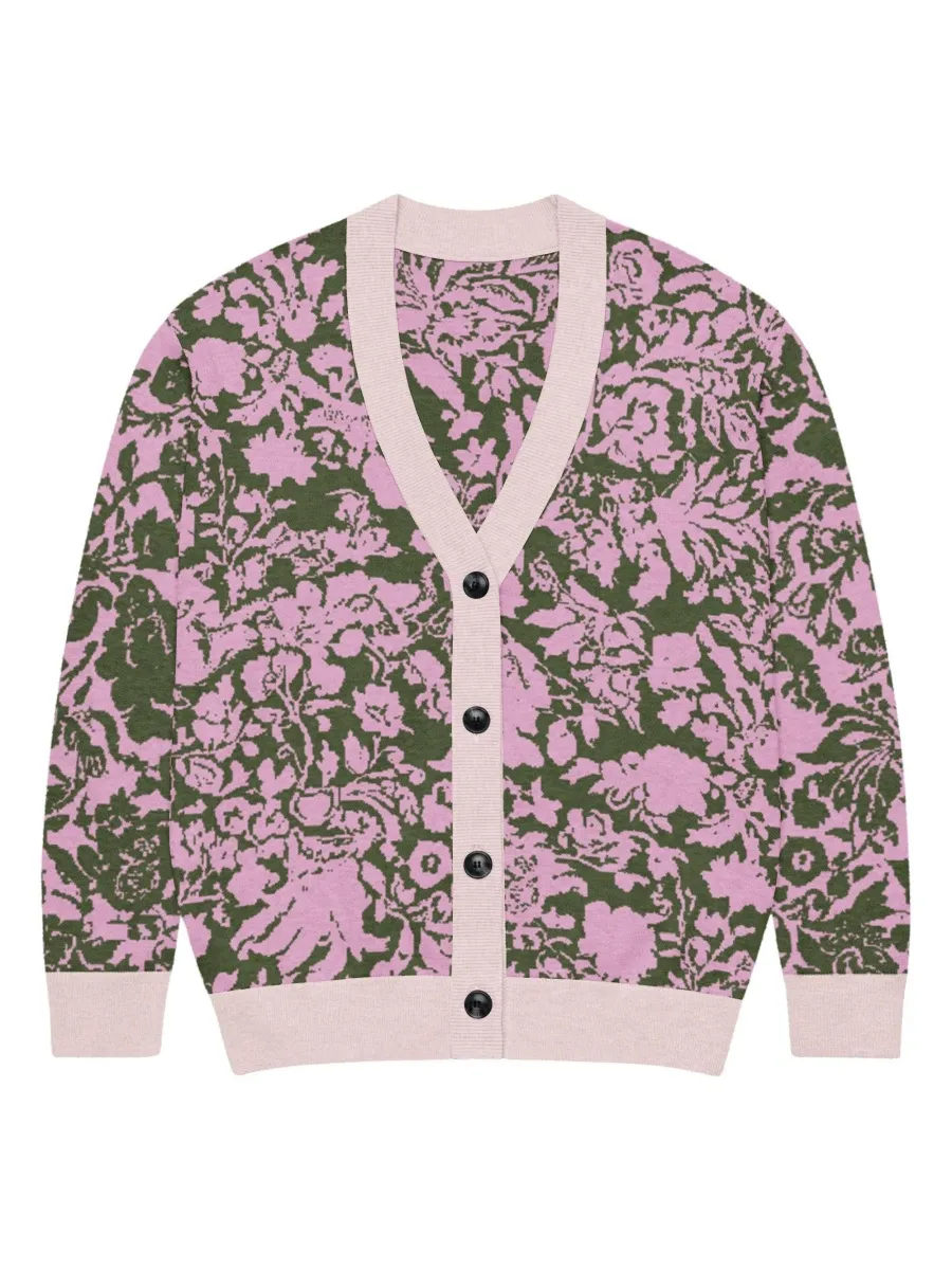 Vintage Floral Button Up Cardigan
