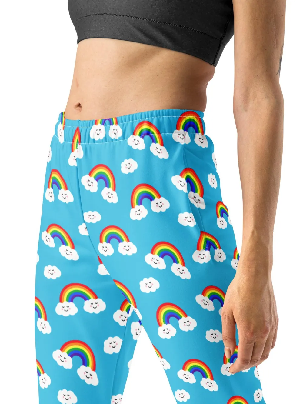 Bright Rainbow Cloud Trousers