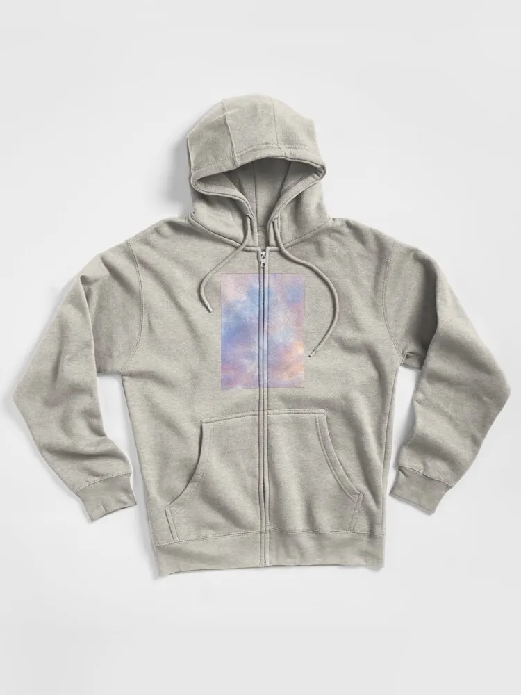 Pink Sky Zipped Hoodie