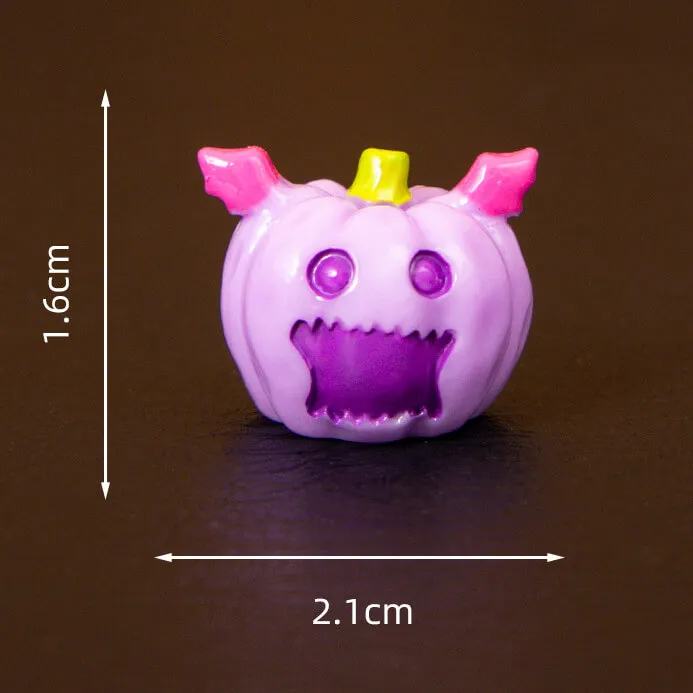 8Pcs Halloween Kawaii Luminous Mini Figurine
