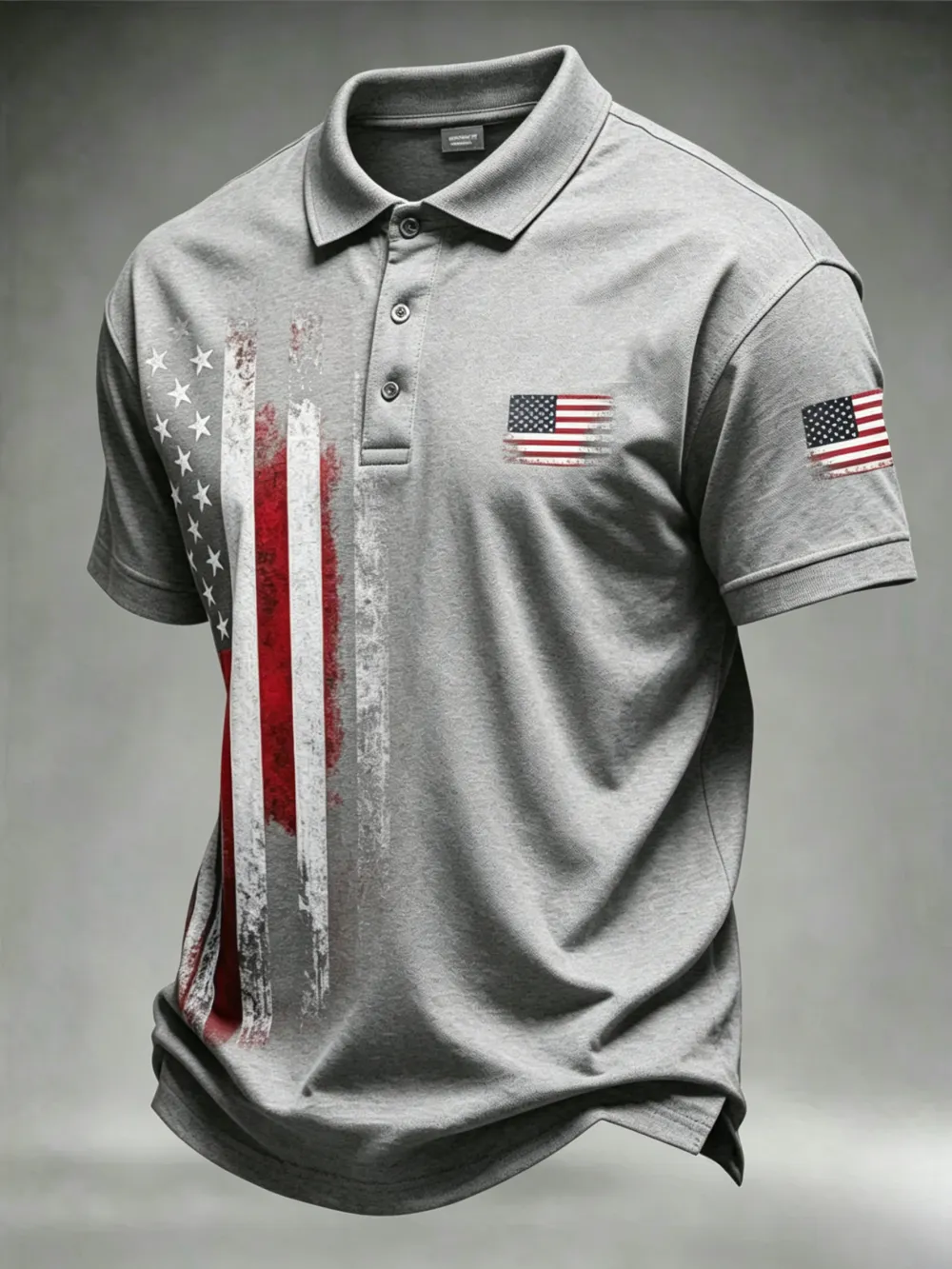 Men'S Casual 250Th Anniversary Celebration Of The Founding Of The United States Independence Day Personalized Printed Polo Shirt