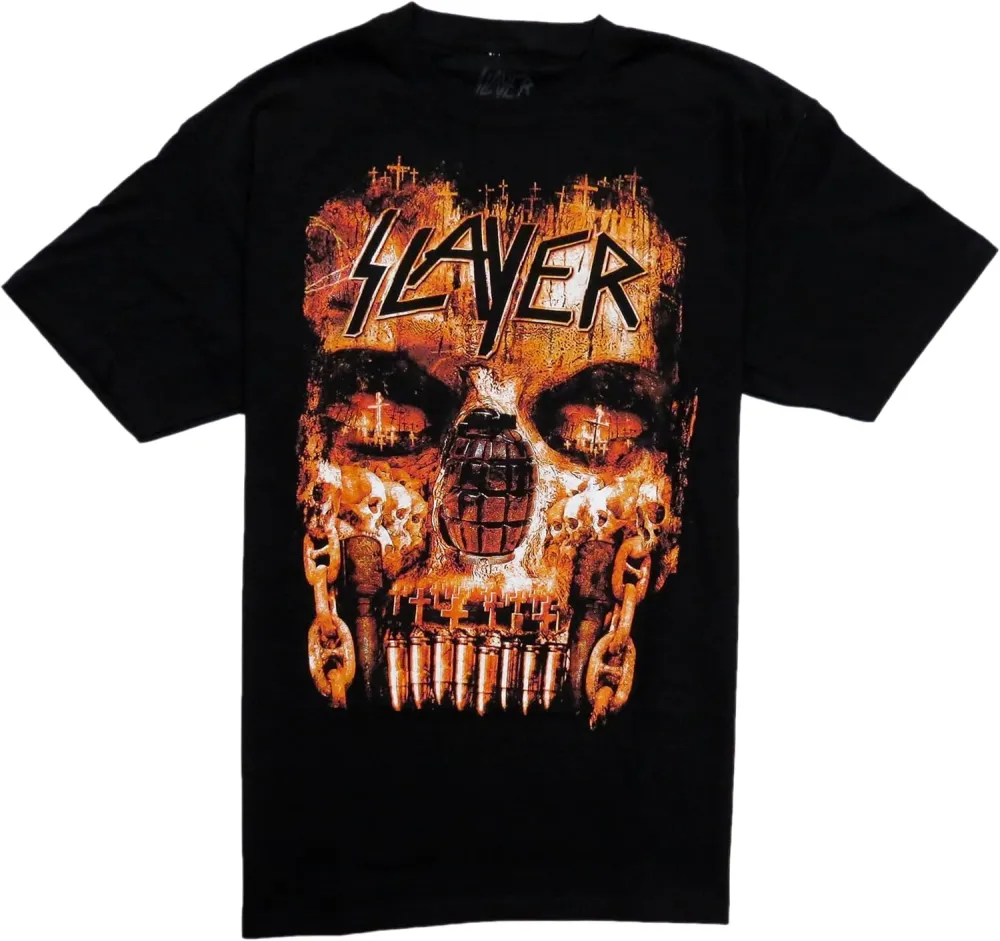 Men's Skull Round Neck Casual T-Shirt