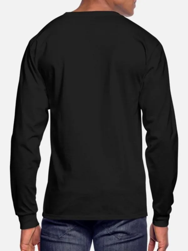 Men's Mountain Print Casual Long-Sleeved T-Shirt