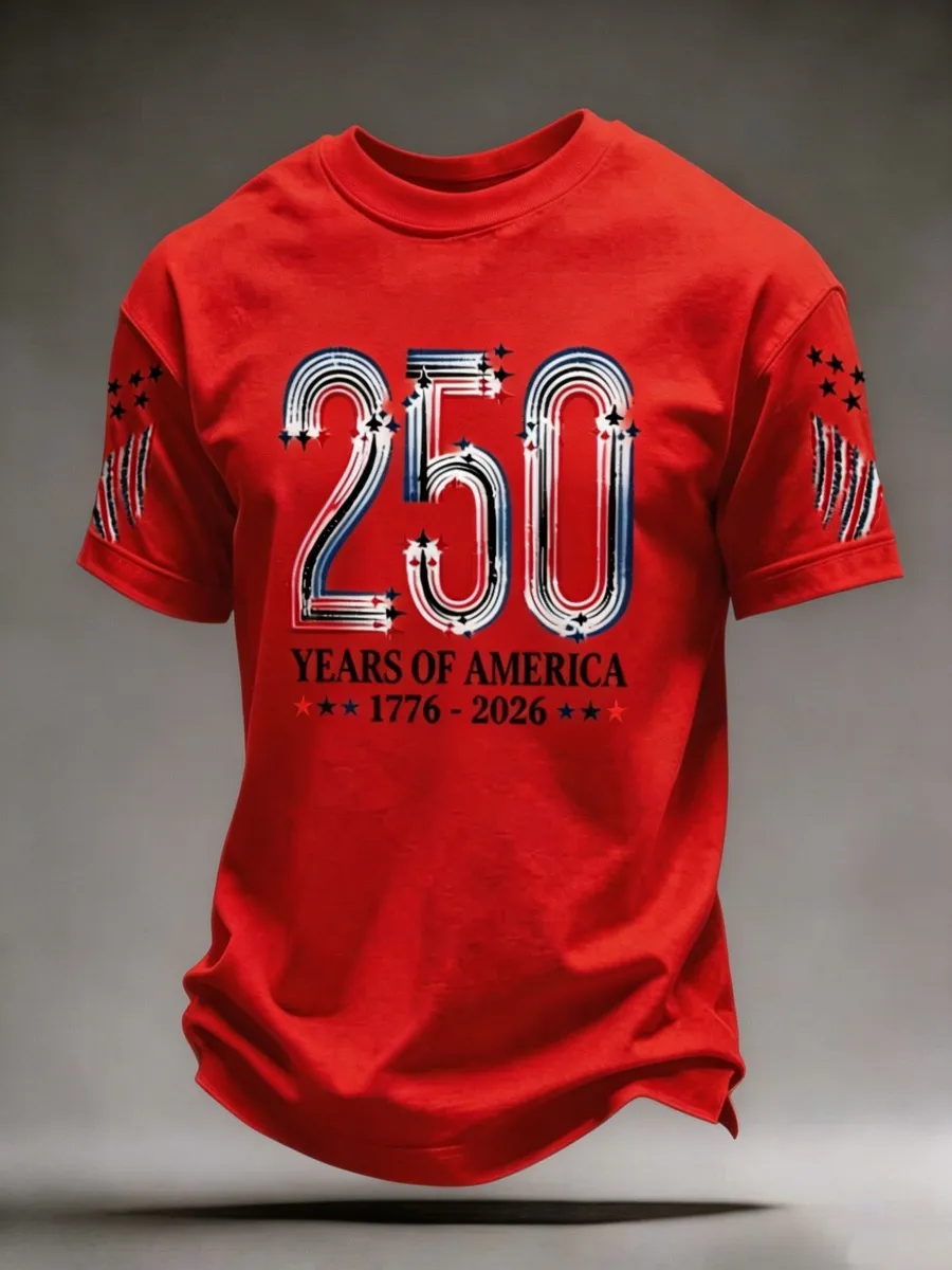 U.S. 250th Anniversary Print Men's T-Shirt