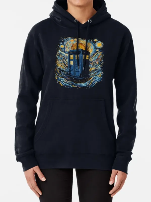 Starry Night Fusion Design Hoodie