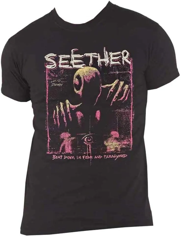 Men's Seether Printed Round Neck Casual T-Shirt