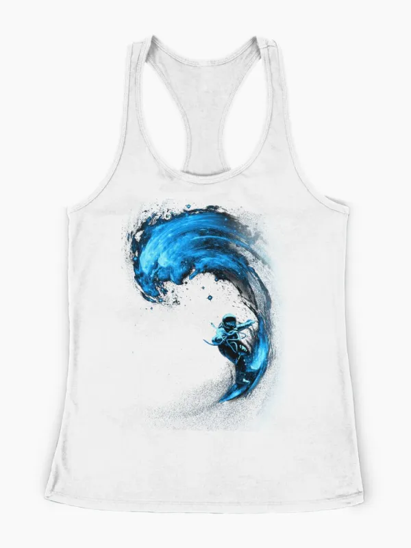 Space Surfing Racerback Tank Top