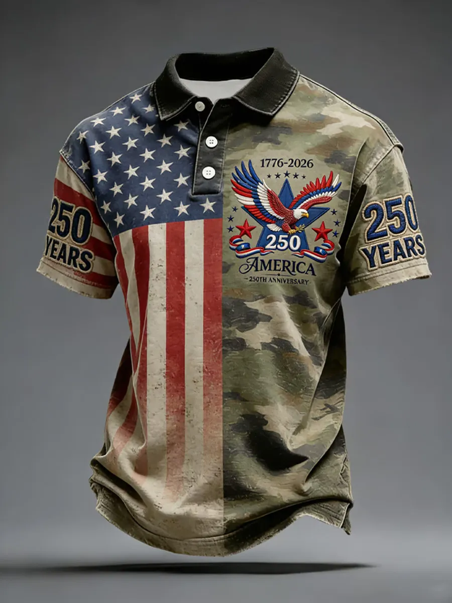 Men's 250th Anniversary Print Business Top