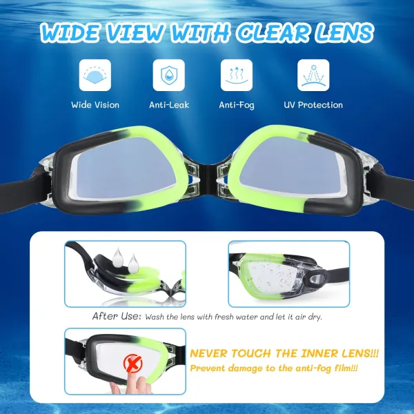 100% UV Protection Children'S Waterproof Swimming Goggles