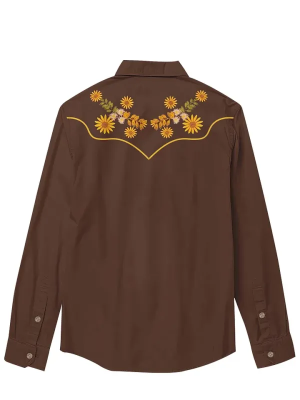 Sunflower Cowboy - 100% Cotton Long Sleeves Shirt