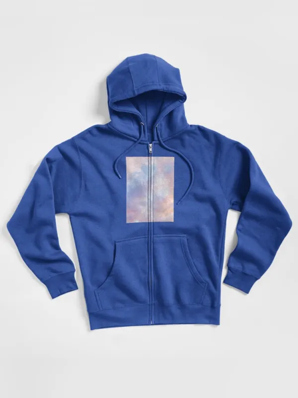 Pink Sky Zipped Hoodie