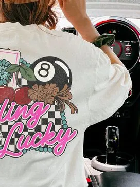 Women's Poker Graphic Short - Sleeve Tee