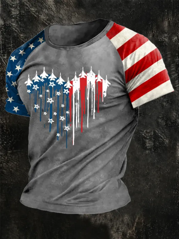 Men'S Independence Day Printed Casual T-Shirt