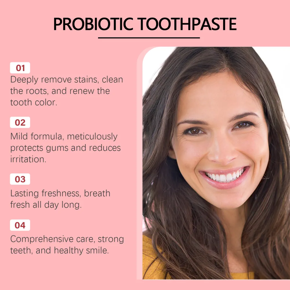 Probiotic Toothpaste: Gentle Clean, Daily Care for Fresh Breath & Healthy Teeth-CJ