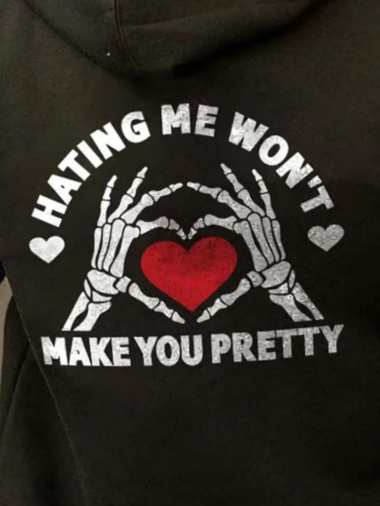 Black Gothic Heart Hoodie
