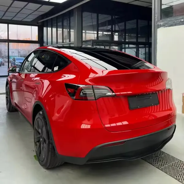 Glossy Bright Red Car Protection Film