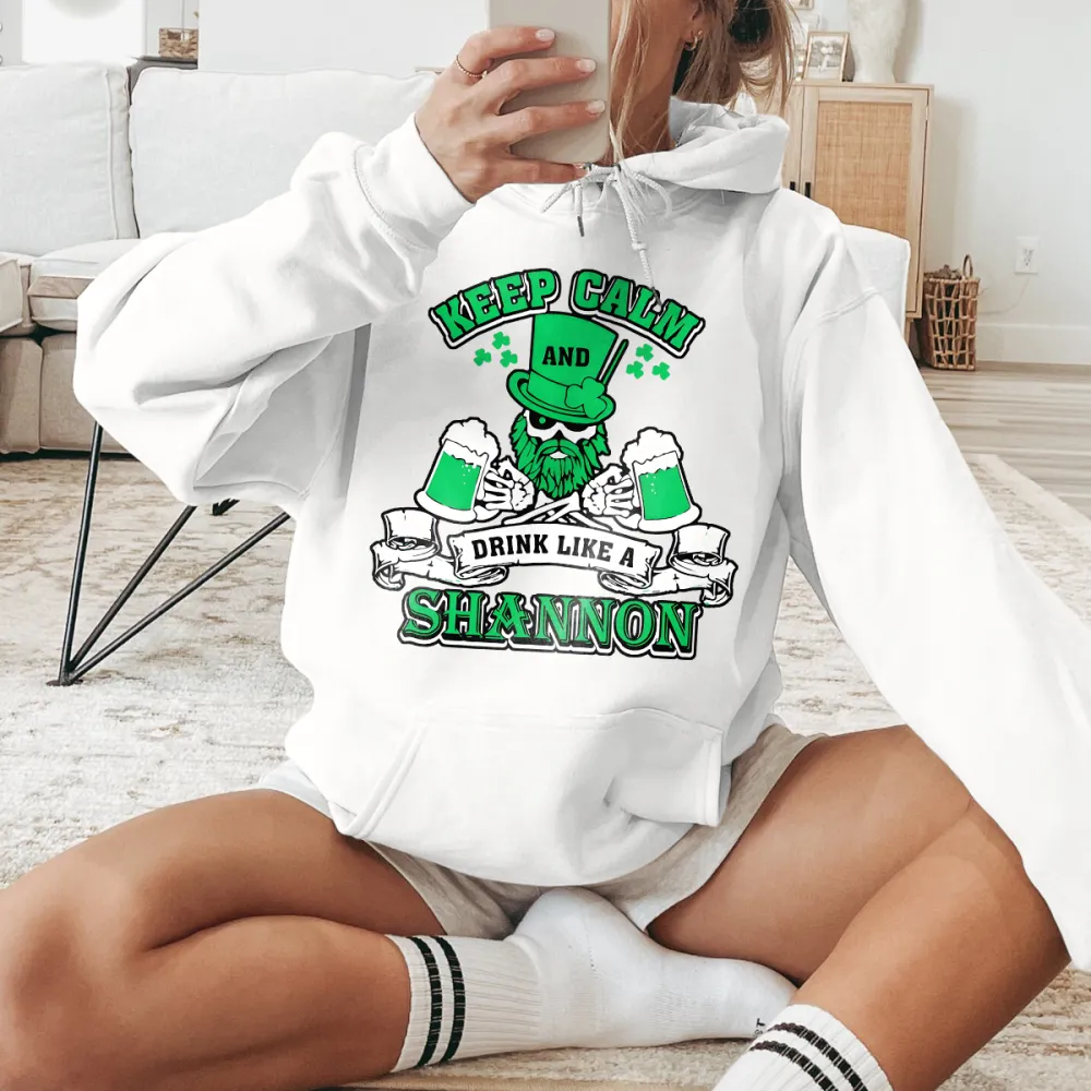 Keep Calm Printed Casual Hoodies