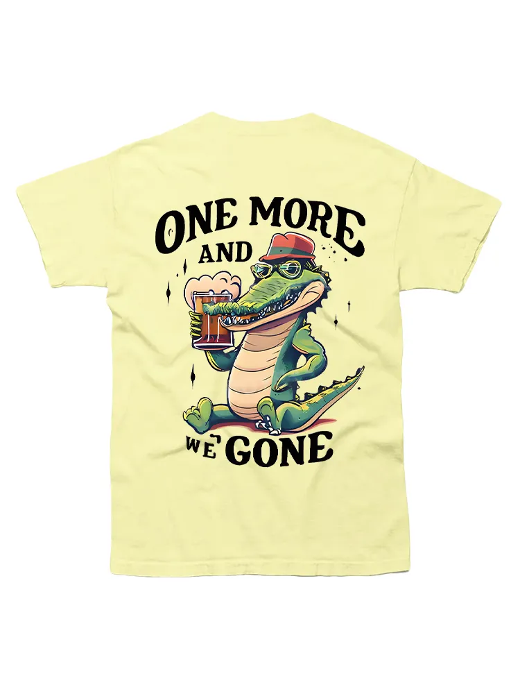 A Crocodile Drinking Beer T-shirts